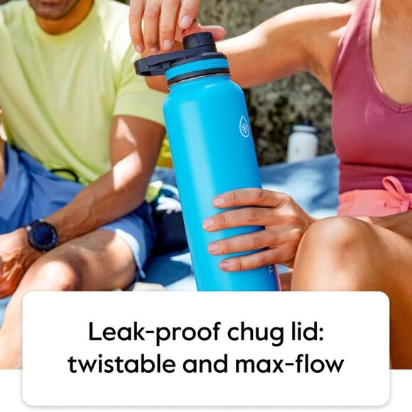 Bottle with Spout Lid - Stainless Steel Water Bottles with Double-Wall Insulatio - Picture 6 of 9